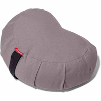 Coussin lune personnalisé avec logo, forme croissant, 100% coton, garnissage polyester, lavable, housse amovible, coussin de méditation