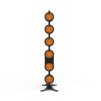 2024 vente chaude rétro forme ronde lumière stroboscopique blanc chaud matrice Flash lumière pour les événements de fête d'hôtel