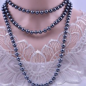 <span class=keywords><strong>Collana</strong></span> <span class=keywords><strong>di</strong></span> <span class=keywords><strong>Perle</strong></span> <span class=keywords><strong>Finte</strong></span> in Vetro alla Moda, <span class=keywords><strong>Lunga</strong></span> Catena Multistrato Annodata per Donna, Accessori per Abbigliamento - Product Image 3
