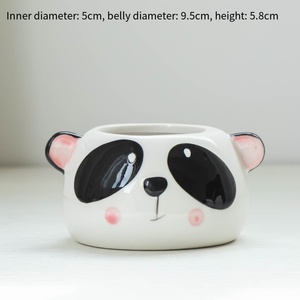 Maceta de Cerámica con Forma de Animalito, Linda y de Dibujos Animados, para Plantas Verdes, Decoración de Escritorio - Product Image 5