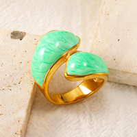 Cincin Fashion Hati Ganda Berputar Warna Pink Manis, Perhiasan Jari Elegan dari Baja Anti Karat untuk Wanita, Cocok untuk Pemakaian Sehari-hari dan Pesta