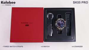 2026 Kalobee Nuovo Smartwatch AMOLED SK55 PRO in Acciaio Inossidabile con Monitoraggio <span class=keywords><strong>Frequenza</strong></span> <span class=keywords><strong>Cardiaca</strong></span> per Chiamate, Impermeabile per Uso Quotidiano, Wireless - Product Image 2