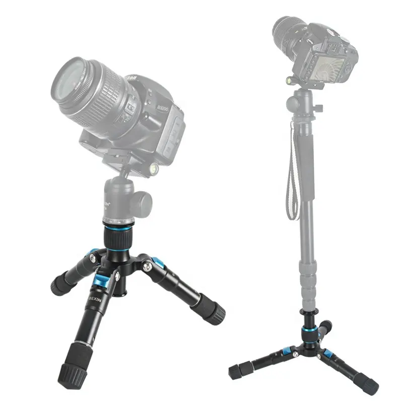 2021 New Aluminum Alloy Portable Desktop Mini Tripod for Canon Sony DSLR Camera 18.9 inches Load up to 11 pounds