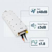 Module amplificateur de puissance à gain élevé 48 dB 2515-2675 MHz, amplificateur de signal RF 13W/25W/50W personnalisable, boîtier en aluminium, télécommande
