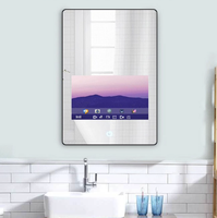 Interaktiver 32/43/49/55/65 Zoll Touchscreen Fitness LCD Magic Mirror Wasserdichter Badezimmer Werbe-TV mit IP65-Zertifizierung
