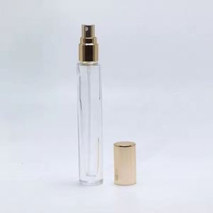 Wholesale Custom 10ml Clear Glass Cosmetic Skin Care Perfume Sample <b>Bottle</b> Screw Cap Atomizer <b>Box</b> Logo Screen Printing Gold - Product Image 1