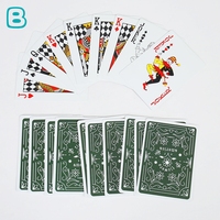 Cartes à jouer en papier écologique de haute qualité imprimé sur mesure en gros Poker Deck conception personnalisée