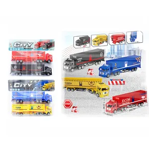 Kids Mini Pull Back Container Truck Toy