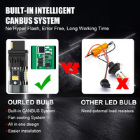 Lampu LED CANBUS LANSEKO CB7 1156 BA15S BAU15S P21W PY21W Lampu Sein 28W 2500LM Anti-Hyper Flash 12V Amber Putih Merah