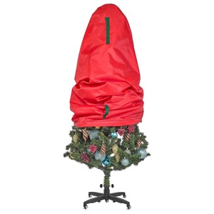 Sac de rangement pour sapin de Noël vertical 3FT 4FT 5FT 9FT en tissu Oxford imperméable et anti-poussière pour salon - Product Image 1