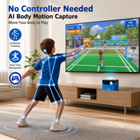 Console de jeu à reconnaissance corporelle IA pour enfants, boîte de jeu interactive de sport d'intérieur pour toute la famille, cadeau pour les 3-12 ans