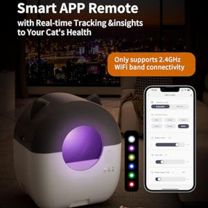 صندوق فضلات القطط ذاتي التنظيف بأقل سعر من المصنع لعام 2025، سعة 76 لتر، صندوق فضلات أوتوماتيكي للقطط مع تحكم عبر التطبيق لعدة قطط - Product Image 6