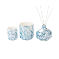 Impression par transfert d'eau sur récipient en céramique personnalisé pour la fragrance d'intérieur
