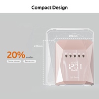 Ensemble d'équipement professionnel pour salon de manucure, perceuse à ongles électrique 35000 tr/min et collecteur de poussière pour ongles, lampe UV LED rechargeable 120 W
