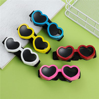 Lunettes de soleil pour chiots en forme de coeur directes d'usine Lunettes UV imperméables pour chiens