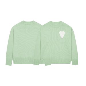 <span class=keywords><strong>Maglione</strong></span> Stile Ami da Uomo Diretto dal Produttore in Cotone <span class=keywords><strong>con</strong></span> Motivo a <span class=keywords><strong>Cuore</strong></span> - Manica Lunga Anti-Pilling Abbigliamento Casual Stile Parigi - Product Image 5