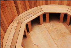 2024 New Design Outdoor Solid Wood <b>Red</b> Cedar <b>Hot</b> Tub 2-4 People Outdoor Wood Fired <b>Hot</b> Tub - Product Image 4