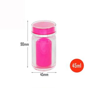 45ml PS Double Wall Sealed Portable Freeze-Dried Powder Peptide <b>Pink</b> Plastic <b>Bottle</b> - Product Image 2
