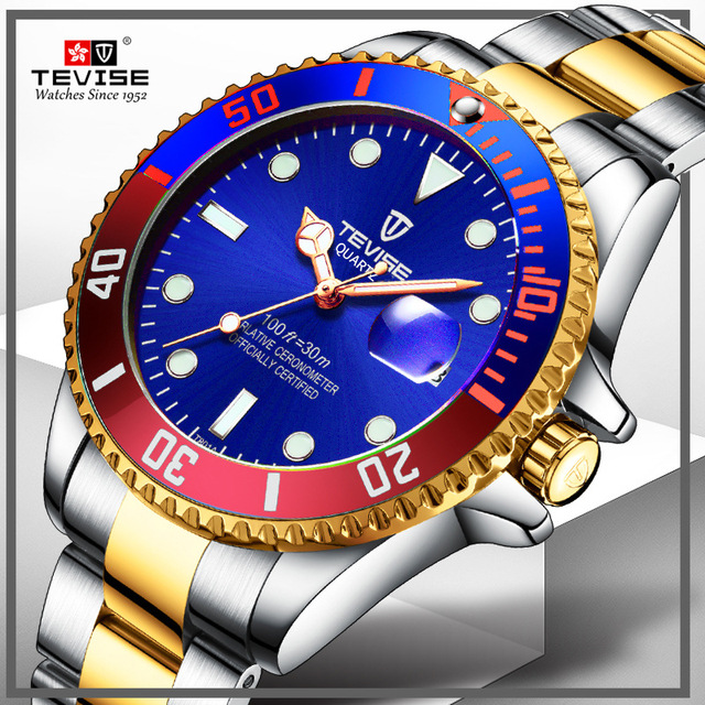 Wholesale Price OEM ODM Quartz Watch Men Women Bezel Rotatable Analog Watch Luxury Quartz Watch