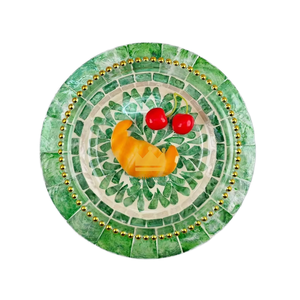 Mantel Individual decorativo de mesa, forma redonda, diseño elegante, vajilla hecha a mano, artículos para el hogar, venta al por mayor - Product Image 1