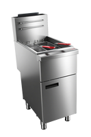 Friteuse à gaz double panier en acier inoxydable, propane/gaz naturel, capacité 1,5L-9,3L, haute efficacité, intelligente, automatique, silencieuse