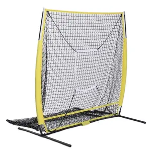 Customized Size Outdoor Folding Adjustable Portable Baseball Practice Training Net With Bat