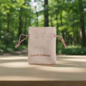 Wholesale Imitation Suede <b>Drawstring</b> <b>Pouches</b> for Jewelry Accessories Gift Packaging with Custom Printing to Protect Against Dust - Product Image 1