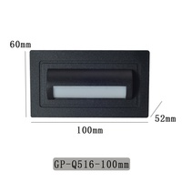 Nouvelle Lampe d'Angle Extérieure LED pour Jardin IP65, Base Carrée en Aluminium, Diffuseur en Polycarbonate, 6W, Température de Couleur Réglable, Encastrable