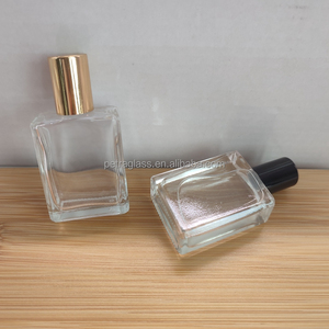 Venta caliente 10ml 15ml Mini Cuadrado Claro Vacío Perfume Roll on Container Botella de rodillo de vidrio de aceite esencial - Product Image 3