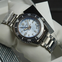 Herren Automatische Mechanische Taucheruhr mit Drehbarem Lünette, Cremefarbenem Sunburst-Zifferblatt, Saphirglas, Chronograph, Edelstahl