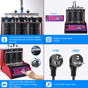 جهاز كاواش G701 لاختبار وتنظيف حاقنات الوقود GDI مع 6 فوهات تنظيف بالموجات فوق الصوتية للسيارات والدراجات النارية - Product Image 5