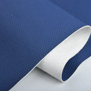Tissu en cuir synthétique Pu cuir microfibre perforé pour chaussures vêtements en cuir suédé recyclé meubles à usage décoratif - Product Image 2