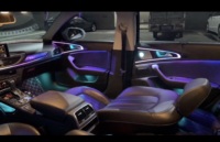 Kit d'éclairage ambiant dynamique C7, 256 couleurs, plug-and-play pour Audi A6/S6/RS6/A7 2012-2018, 12V 6W, lumières d'ambiance LED intérieures