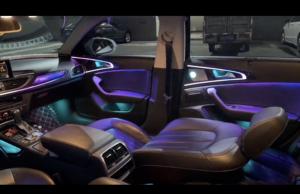 Kit d'éclairage ambiant dynamique C7 pour <span class=keywords><strong>Audi</strong></span> A6/S6/RS6/A7 2012-2018 12V 6W LED Lumières d'ambiance Amélioration de l'intérieur automobile - Product Image 4