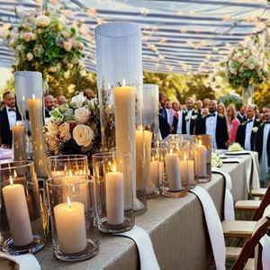 Tùy Chỉnh Thêm Lớn Thơm Trắng Trụ Cột Nến Cho Đám Cưới Lãng Mạn Trang Trí Bán Buôn Xi Lanh Lọ Thủy Tinh Cho Phục Sinh - Product Image 2