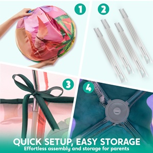 Tente de jeu pour enfants dinosaures, pop-up, intérieure et extérieure, maison de jeu sur le thème des dinosaures, <span class=keywords><strong>fort</strong></span> pour garçons et filles de 3 ans et plus - Product Image 5