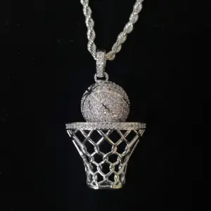 Moonluoxin — collier avec pendentif en diamant pour hommes, bijoux spéciaux Hiphop, basket-ball, modèle en chaînes, meilleure vente