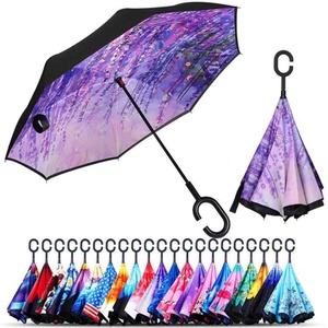 ร่มกันลมกันน้ำสองชั้นแบบกลับด้าน ร่มกลับด้านแบบสั่งทำได้ - Product Image 4