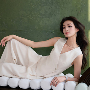 Women's Suit Vest 2026 Summer New Style Elegant Professional Linen Slim Fit Sleeveless Top - Product Image 4