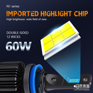 MiaoDiSheng N1 H7 Sạc Đèn Pha H7 Máy Chiếu <span class=keywords><strong>Led</strong></span> Bulb Ô Tô Đèn Pha Bóng Đèn - Product Image 2