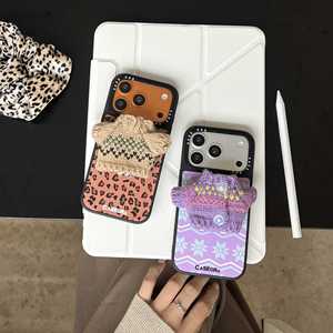 Mùa Thu Và Mùa Đông Sáng Tạo Dệt Kim Áo Len Thu Hút Từ Tính Thích Hợp Cho Apple 17Promax Trường Hợp Điện Thoại Iphone16 Đứng 15 Han 14 - Product Image 4