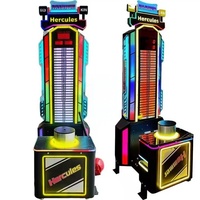 Console de jeu de boxe de type arcade la plus populaire, test de force de l'homme fort, jeu de frappe à monnayeur, construction métallique, version anglaise
