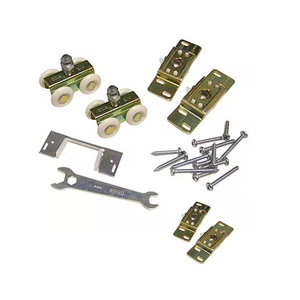 Kit de quincaillerie pour <span class=keywords><strong>porte</strong></span> coulissante sur mesure – Supports en acier, vis, boulons, écrous, rondelles – Pièces de quincaillerie pour <span class=keywords><strong>porte</strong></span> coulissante - Product Image 3