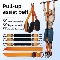 Corde de Résistance pour Tractions, Équipement de Fitness Intérieur/Extérieur, Appareil d'Entraînement Assisté à Barre Unique, 3 Bandes en Latex pour Fitness