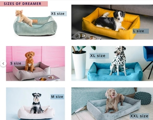 Cama para Perro Personalizada al por Mayor, Impermeable, de Forma Cuadrada, Cómoda, de Gamuza y Pana, Transpirable, Extraíble y Lavable - Product Image 3