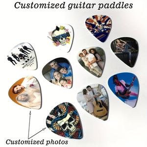 Plectres de guitare personnalisés en métal, cadeaux pour la Saint-Valentin et la fête des pères, nouvelles cordes, accessoires d'instruments de musique - Product Image 4