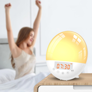Horloge de table intelligente réveil lumière LED lever du soleil coucher de soleil simulation pour la maison réveil lumineux - Product Image 1