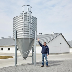 Silos <span class=keywords><strong>de</strong></span> stockage <span class=keywords><strong>de</strong></span> céréales en acier galvanisé à 3 couches pour l'alimentation des volailles, capacité <span class=keywords><strong>de</strong></span> 18 tonnes, pour le stockage <span class=keywords><strong>de</strong></span> céréales à la <span class=keywords><strong>ferme</strong></span> - Product Image 5
