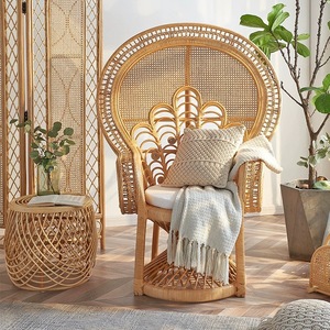 Sedia leggera in vimini impermeabile in Rattan Design minimalista comoda e portatile pieghevole scivolante interna <span class=keywords><strong>cucina</strong></span> abitabile Villa - Product Image 5