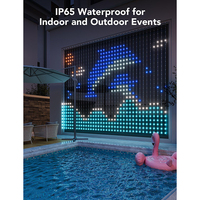 Rideau intelligent guirlande lumineuse LED suspendue fée lumière motif texte programmable musique synchronisation télécommande lumières de noël rideau extérieur